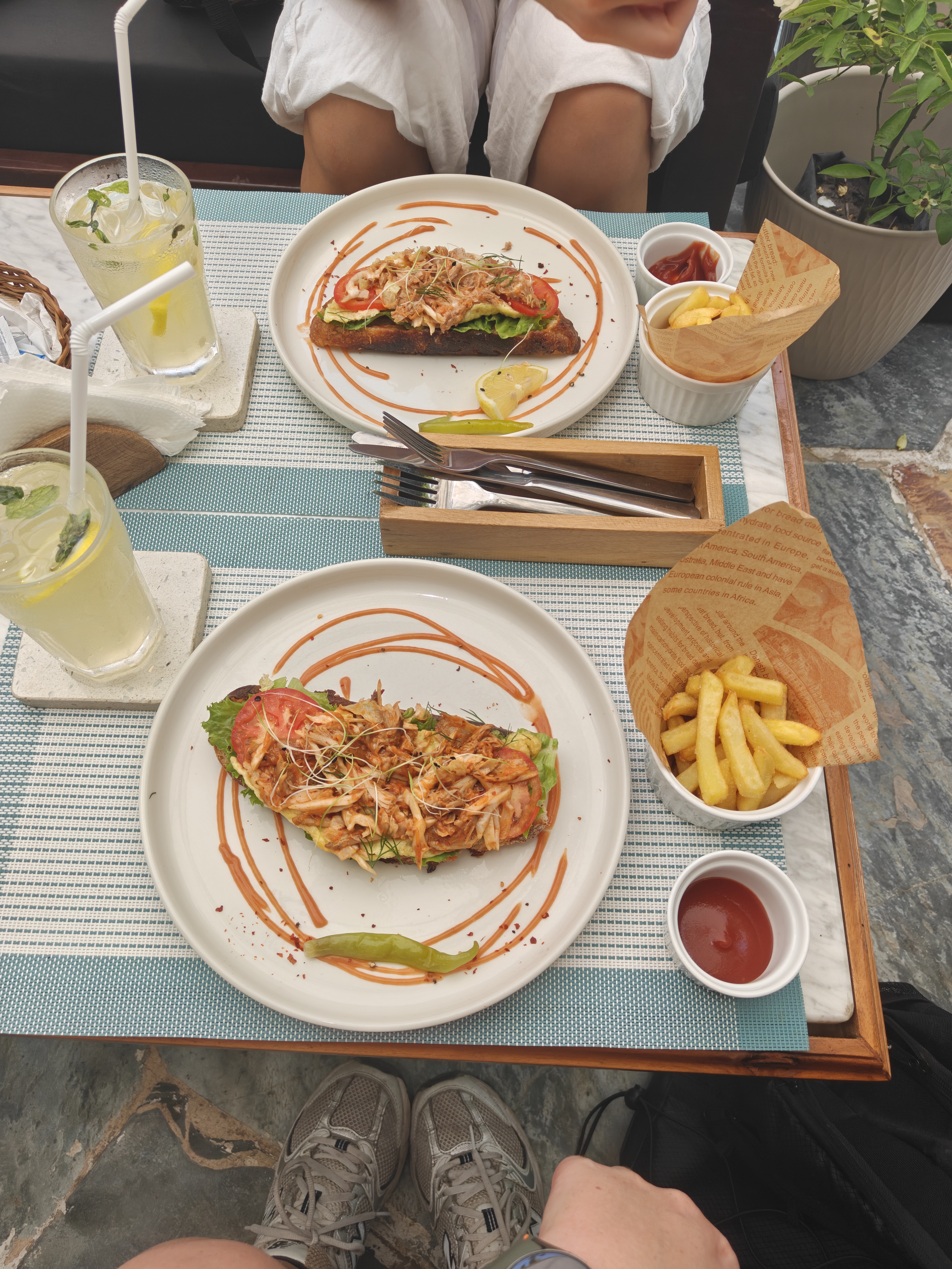 De lunch zelf!